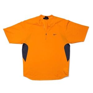 Vintage Nike Sphere Dry Quarter-Zip Running/ Golf / Biking Tee Shirt Medium Y2K